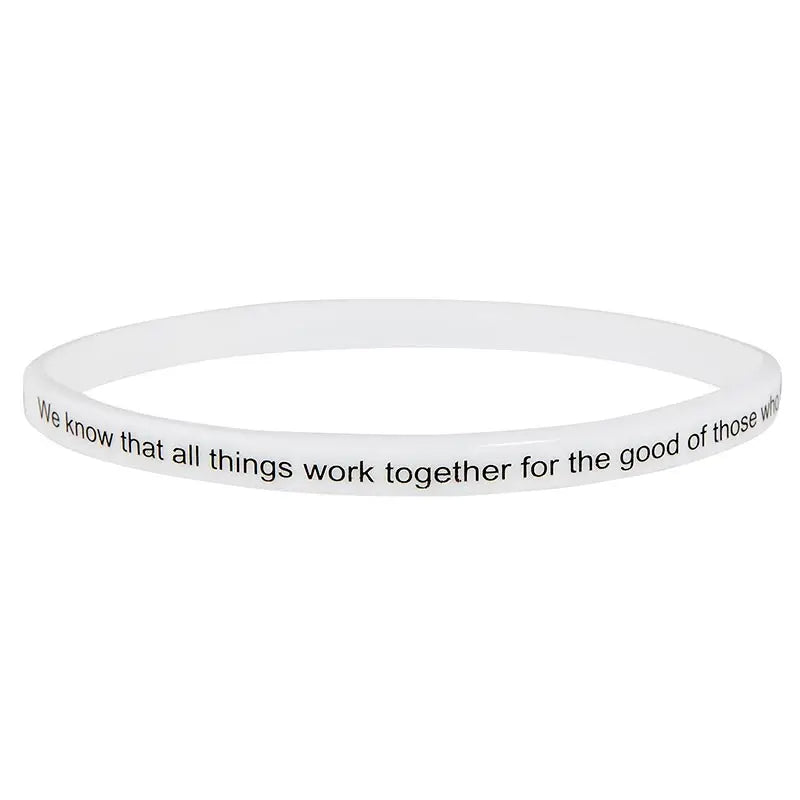 Silicone Bracelet Scripture 4pk