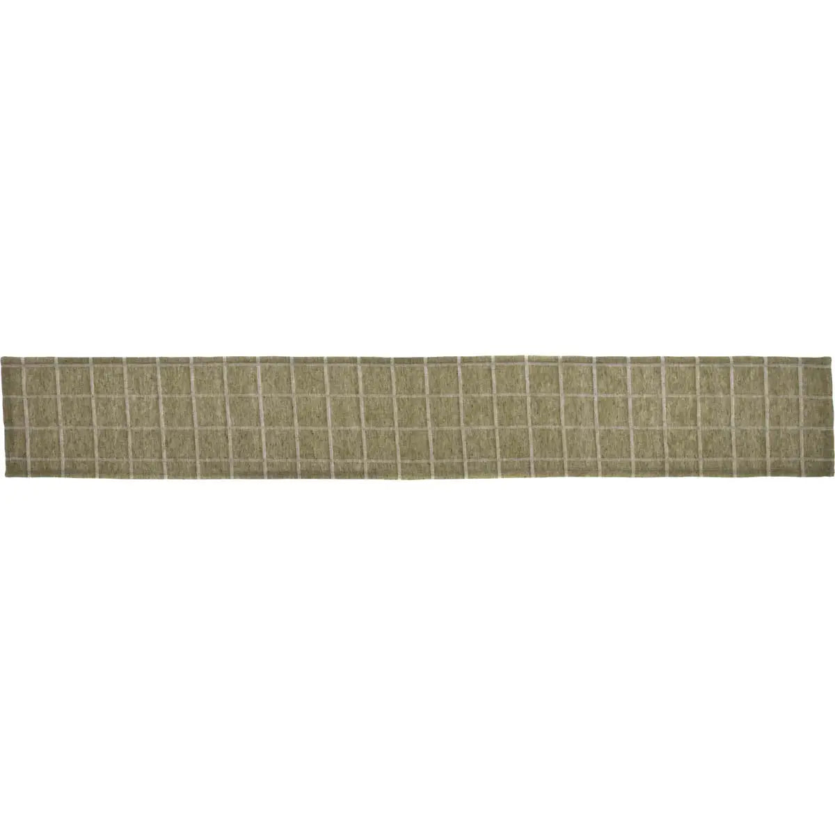 Julie Olive Plaid Table Runner