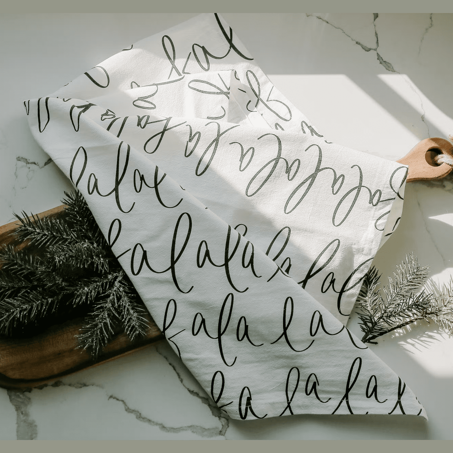 Fa La La La La Tea Towel - Christmas Home Decor & Gifts