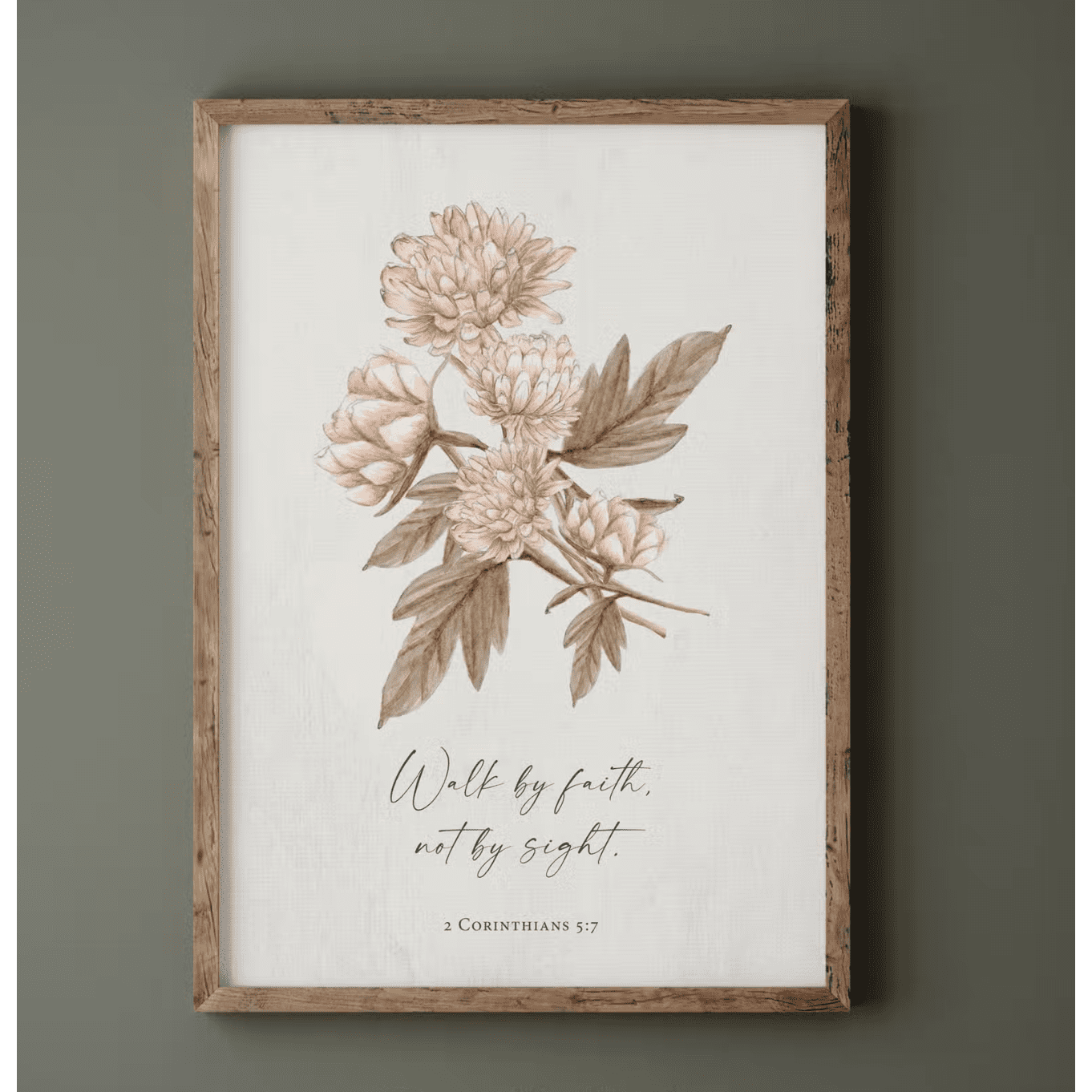 Walk By Faith - Wall Art Print