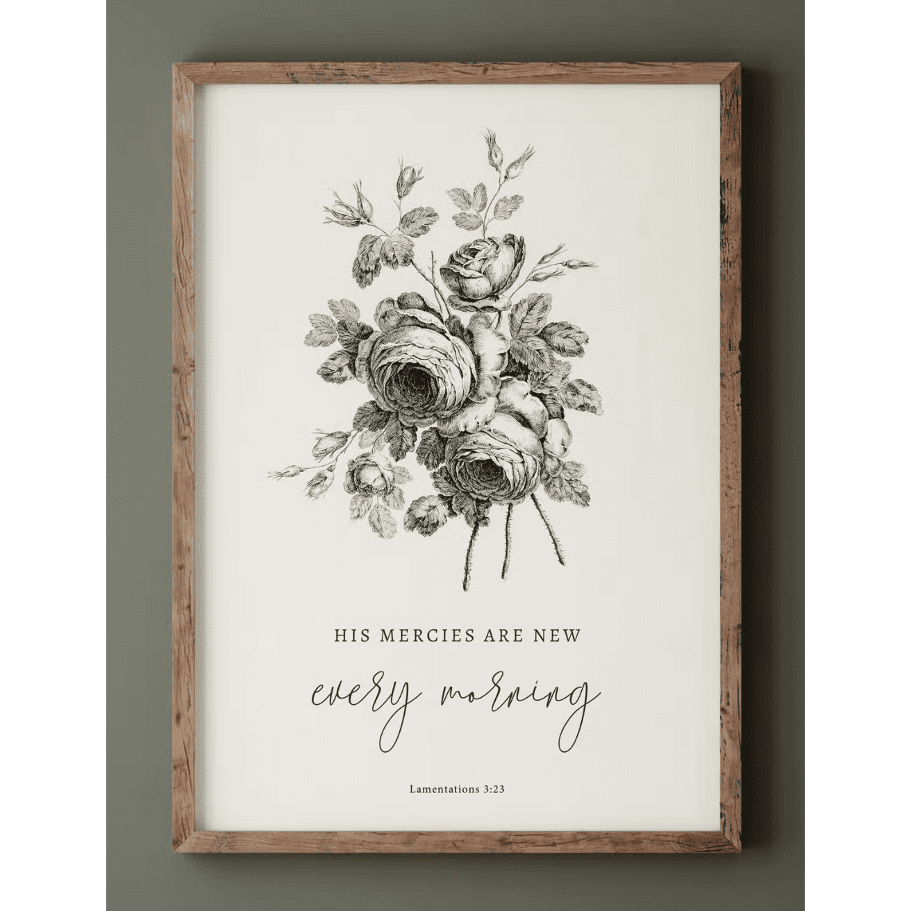 His Mercies Are New - Wall Art Print