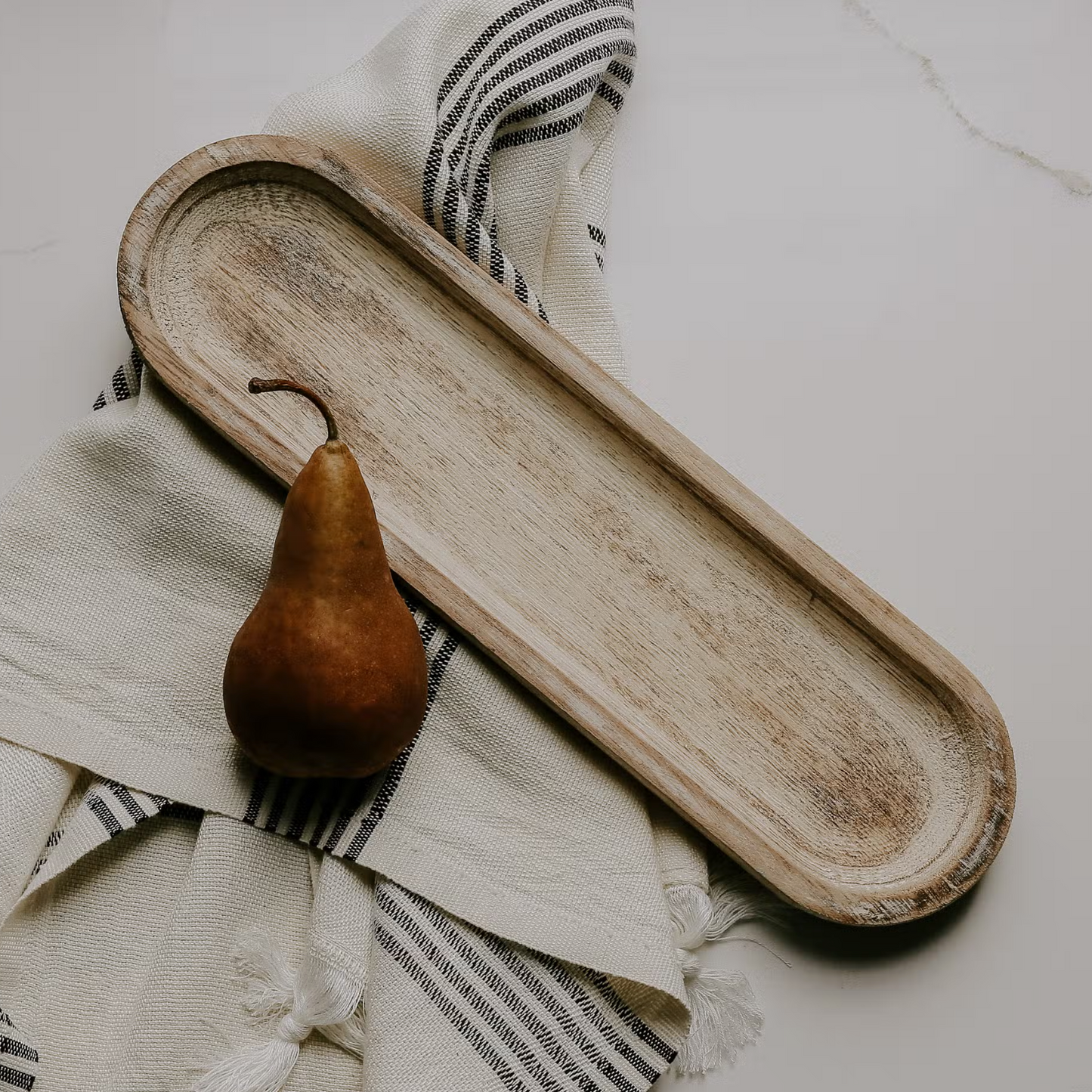 Large Rustic Wood Tray