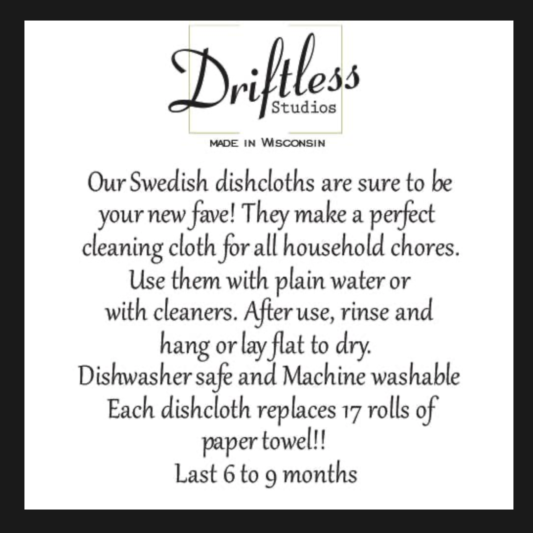 Pumpkin Pattern - Swedish Dishcloth