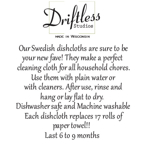 Fall Mushrooms - Swedish Dishcloth