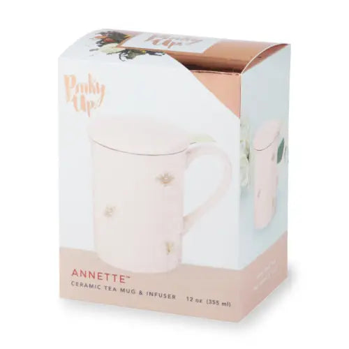 Honeycomb Ceramic Tea Mug & Infuser
