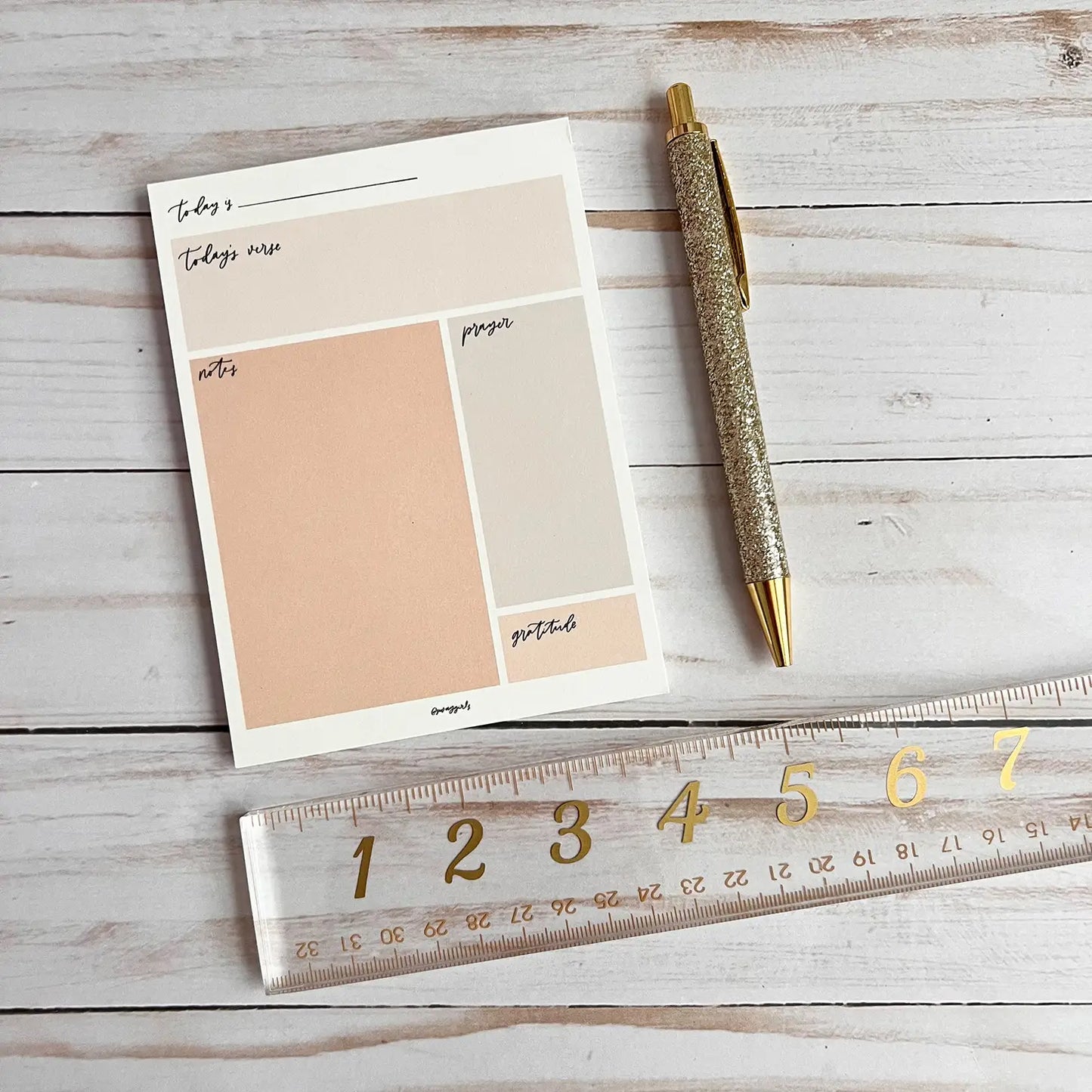 Bible study notepad - Bible journaling worksheet