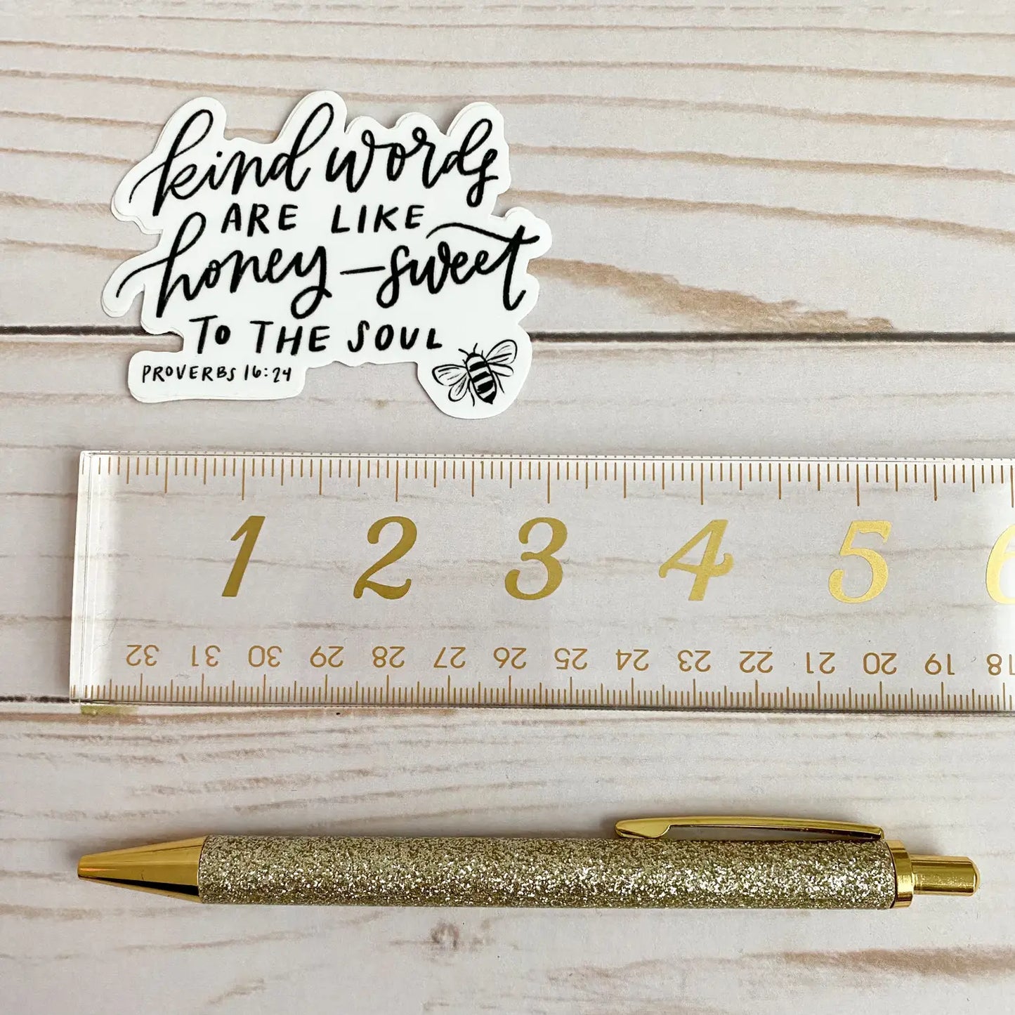 Proverbs 16:24 Sticker - Kind Words Are Like Honey