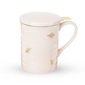 Honeycomb Ceramic Tea Mug & Infuser
