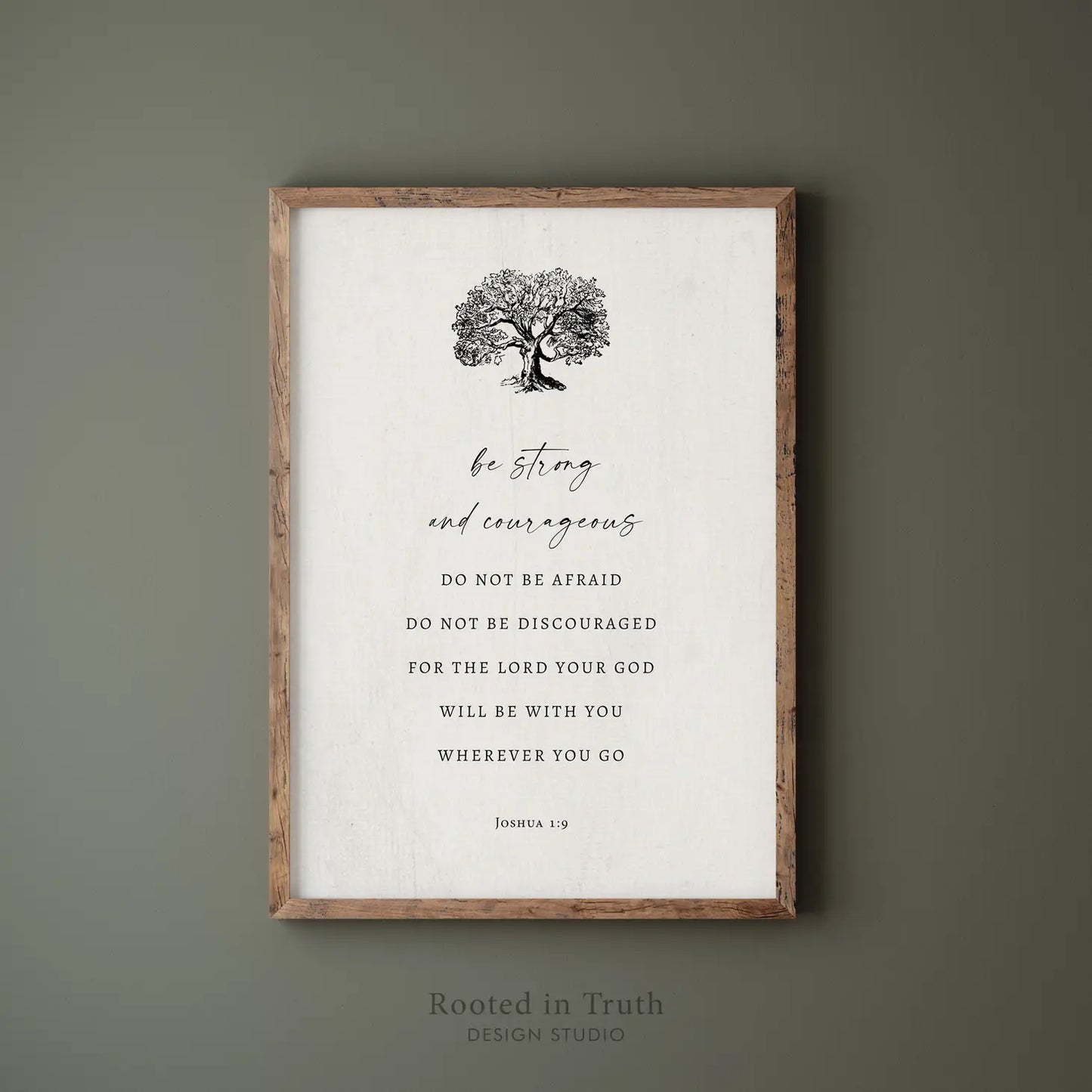 Strong and Courageous - Wall Art Print