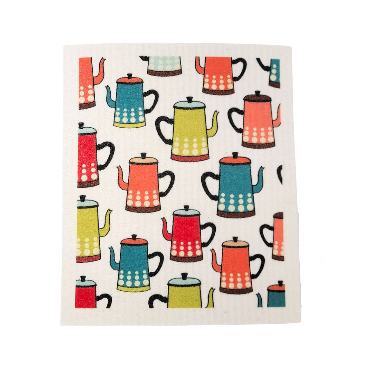 Tea Pot Patterned - Swedish Dishcloth