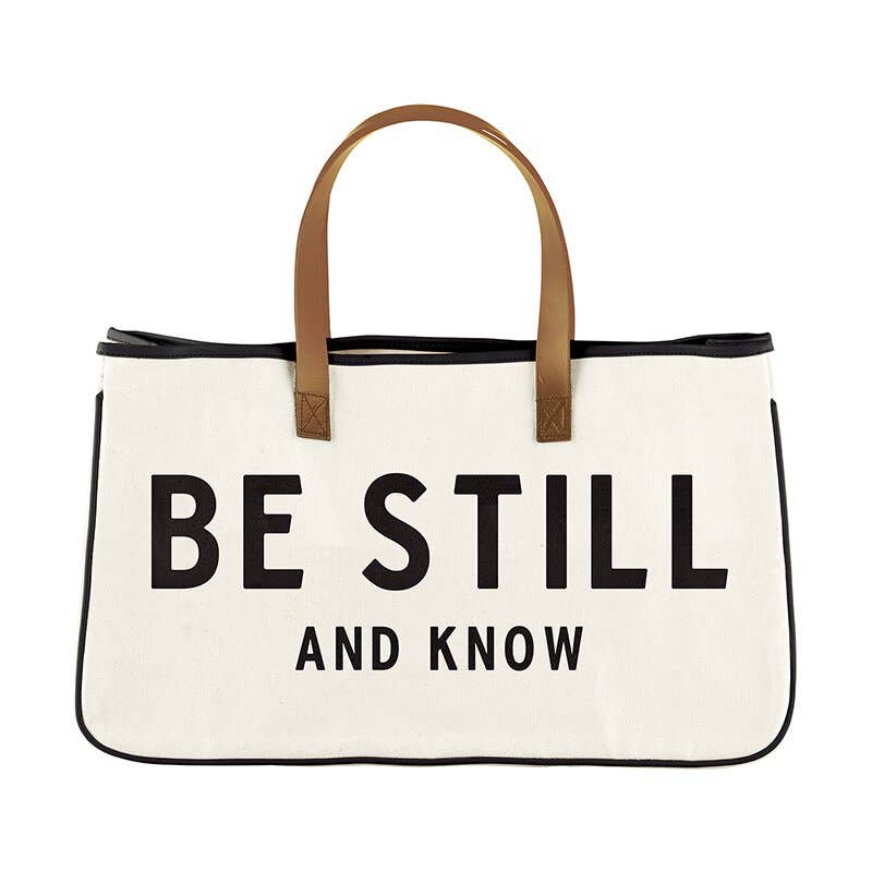 Be Still And Know Canvas Tote