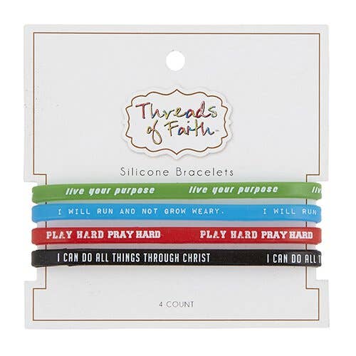 Silicone Bracelet Live - 4pk