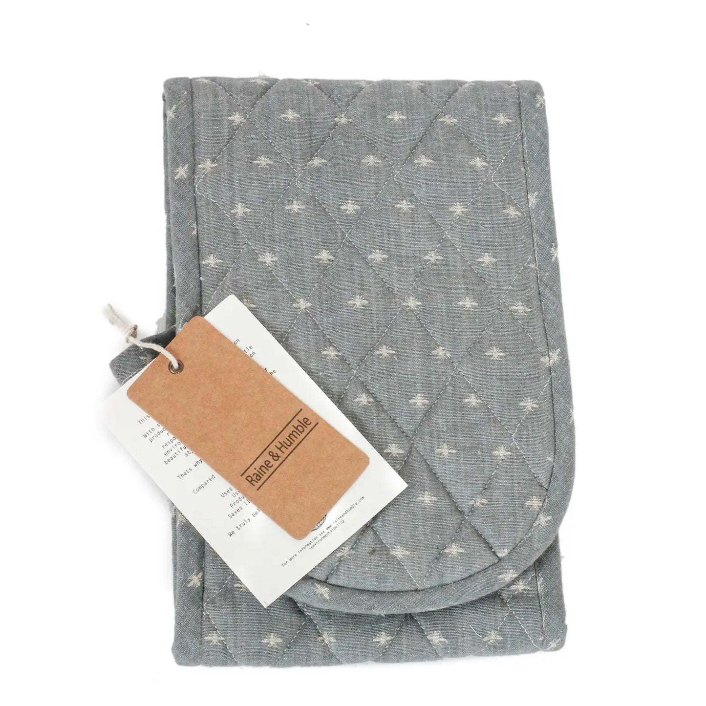 Wild bee Double Oven Glove - Slate
