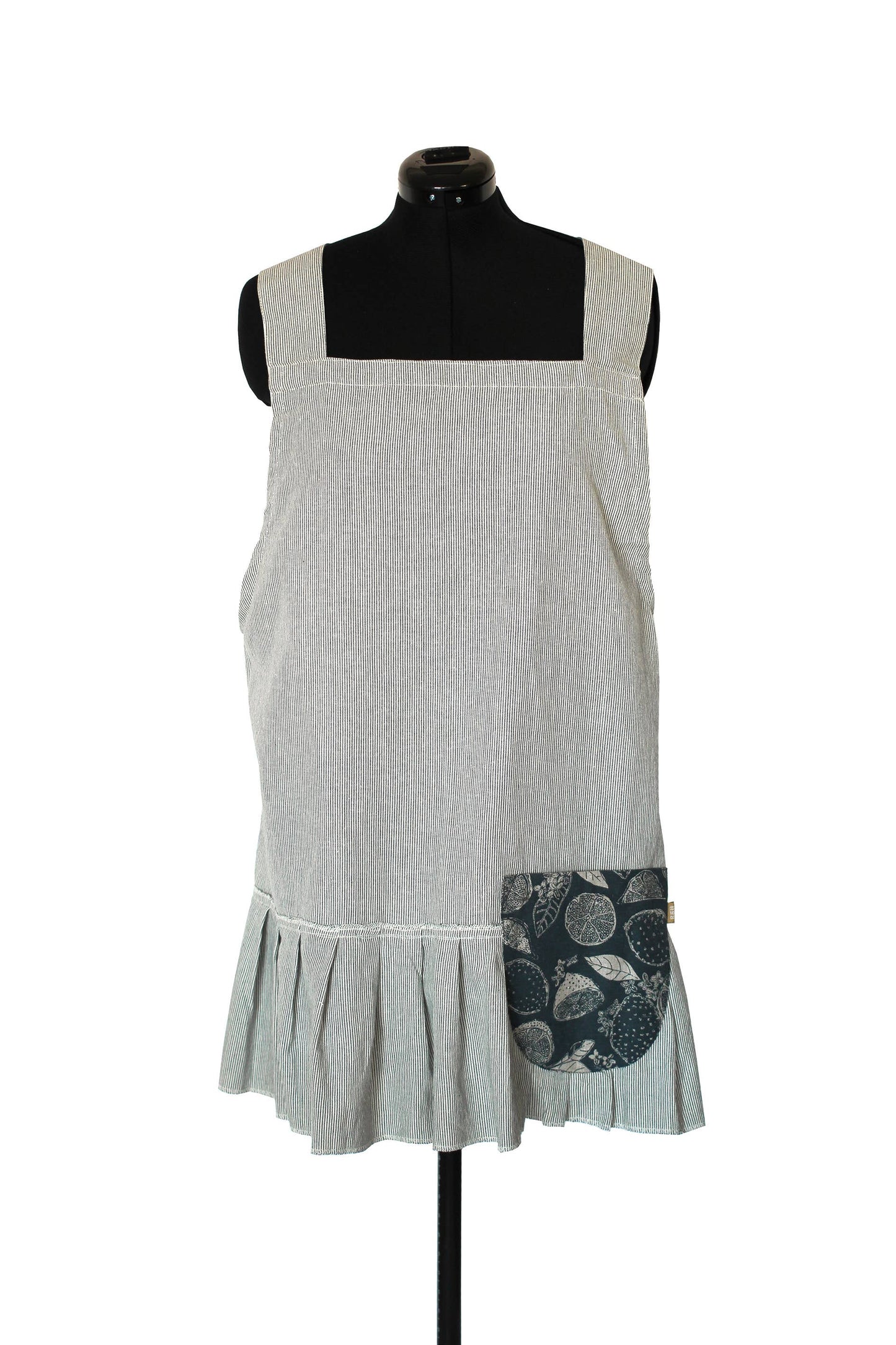 Pinafore Marmalade Dark Blue Apron