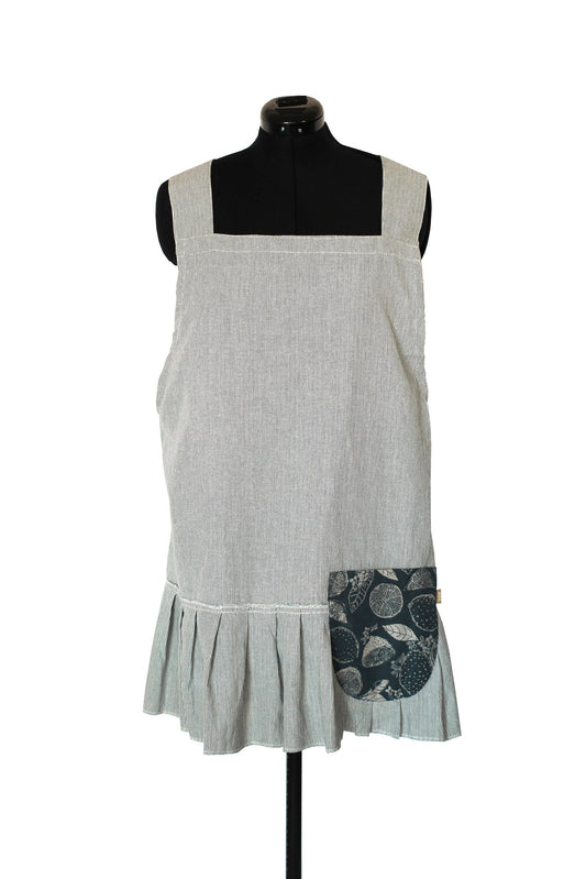 Pinafore Marmalade Dark Blue Apron