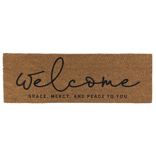 Door Mat - Welcome Grace Mercy Peace to You