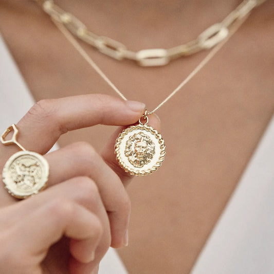 Dainty Lion Head Necklace and Chain