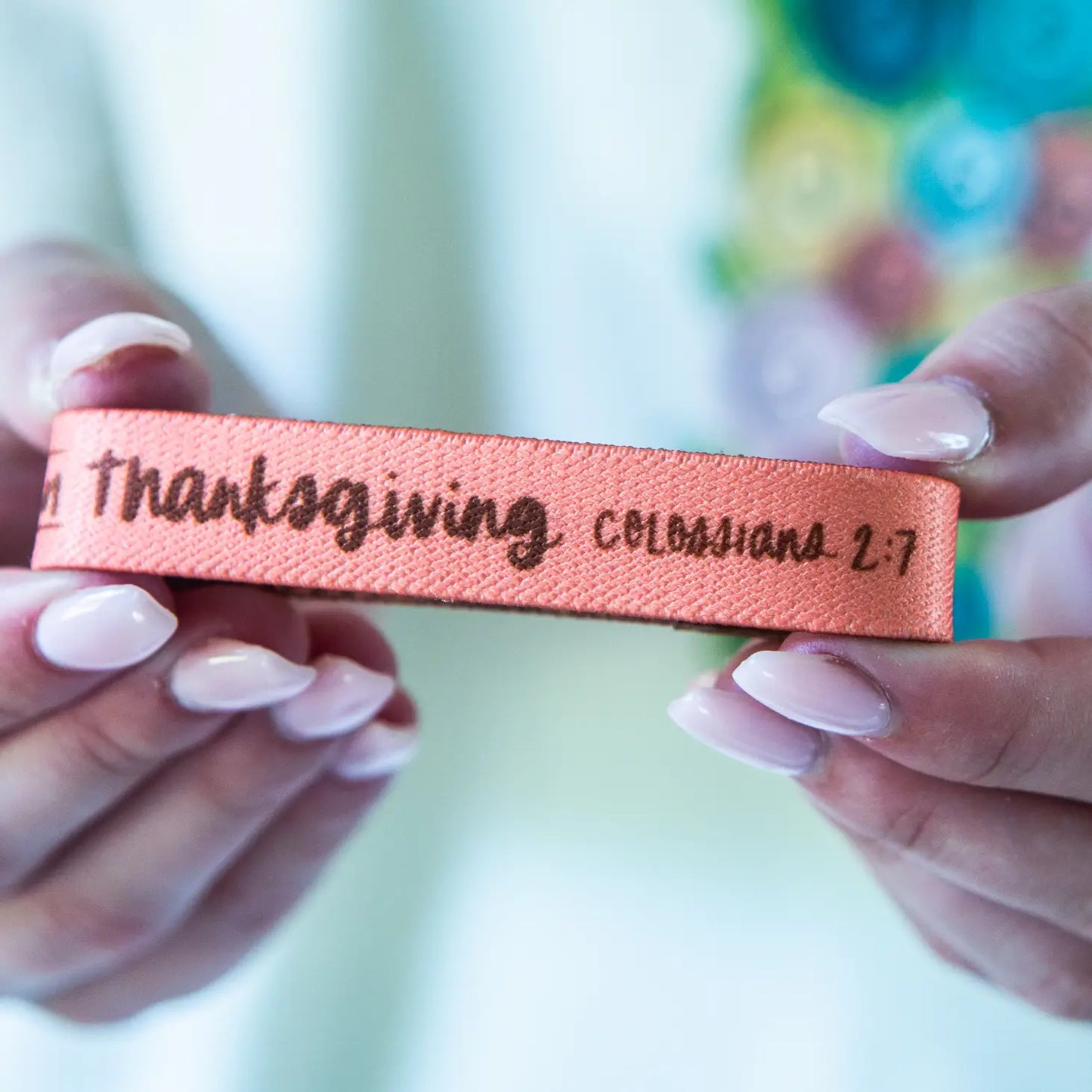 Abounding in Thanksgiving Stretchy Bracelet