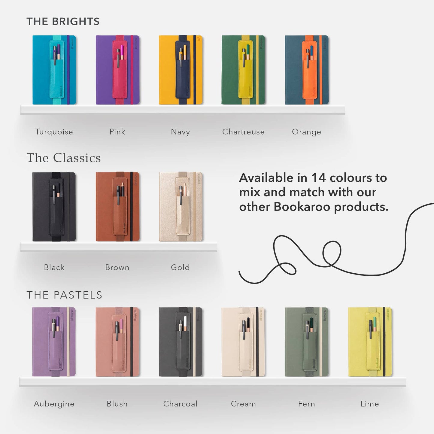 Bookaroo Pen Pouch: Brown