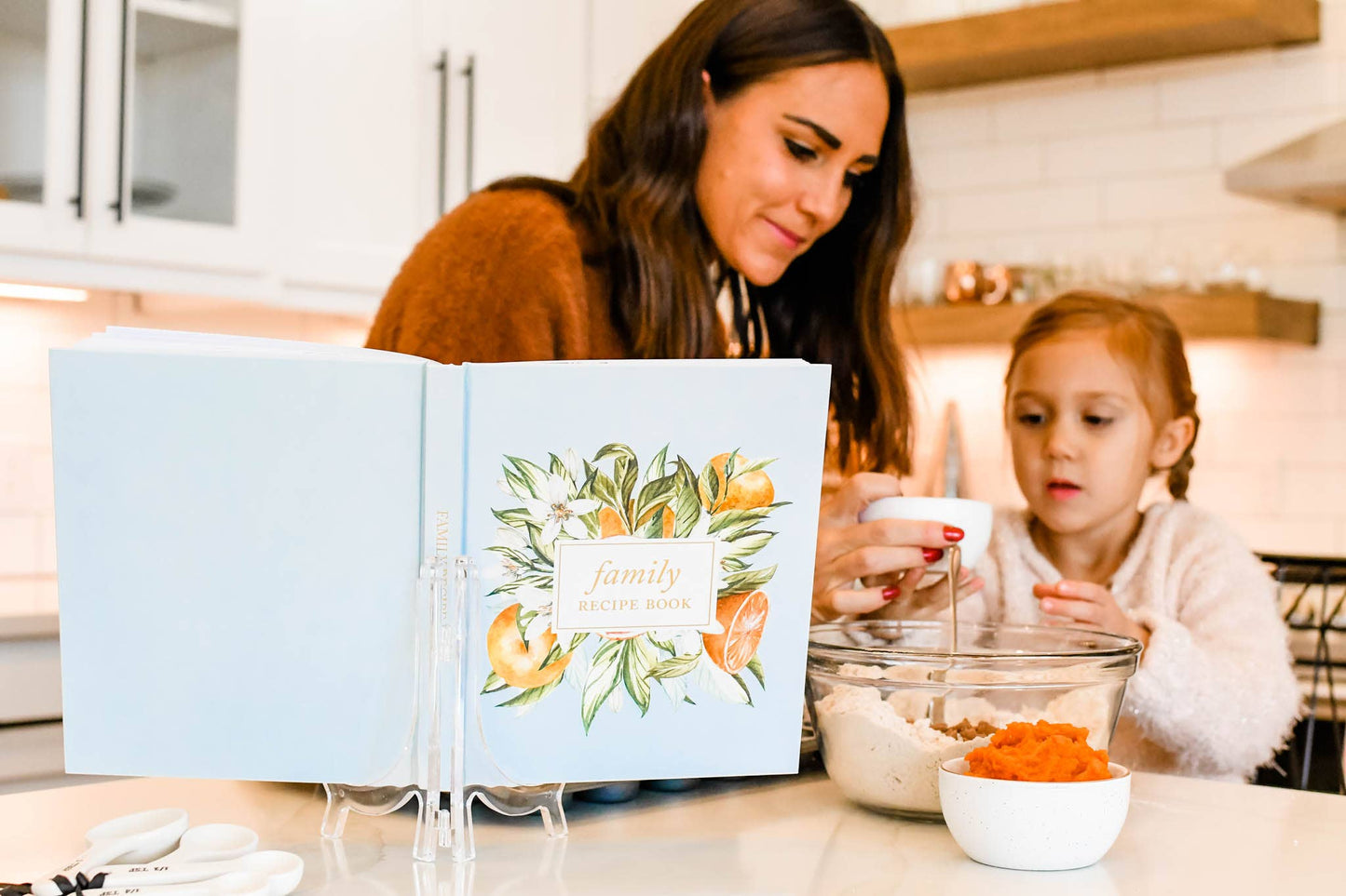 Family Recipe Book & Keepsake Journal | Christmas Gift: Citrus