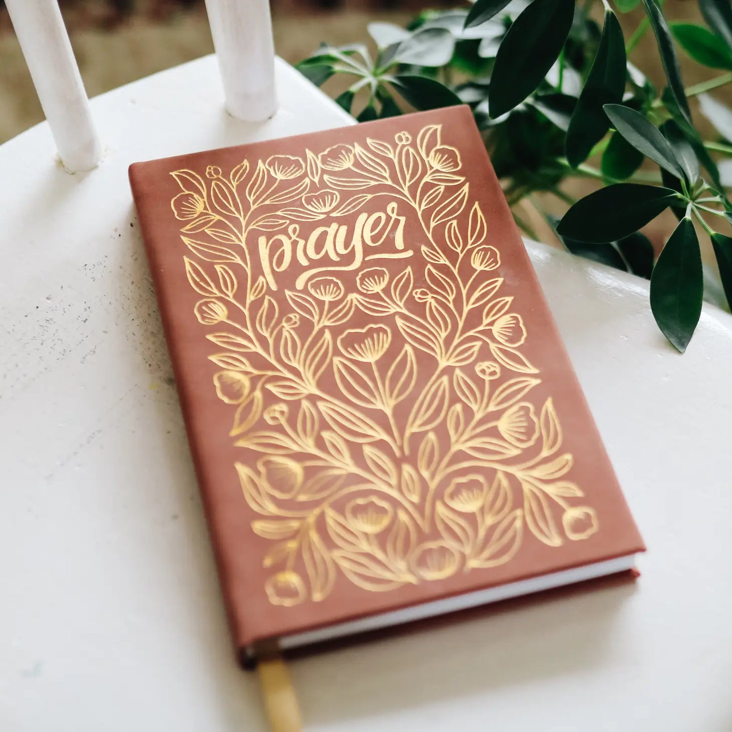 Prayer Journal - Gold Foil & Floral