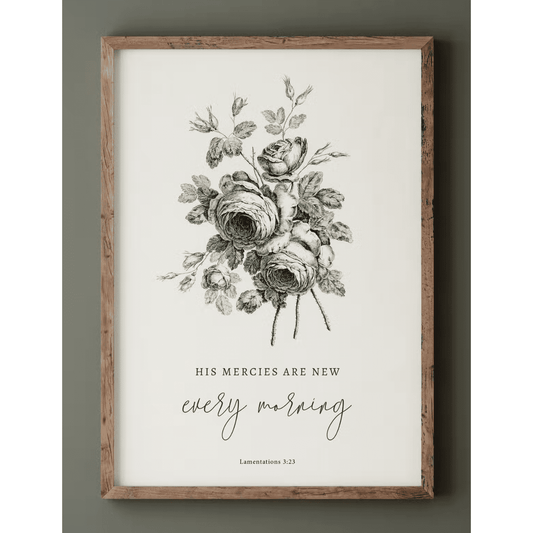 His Mercies Are New - Wall Art Print