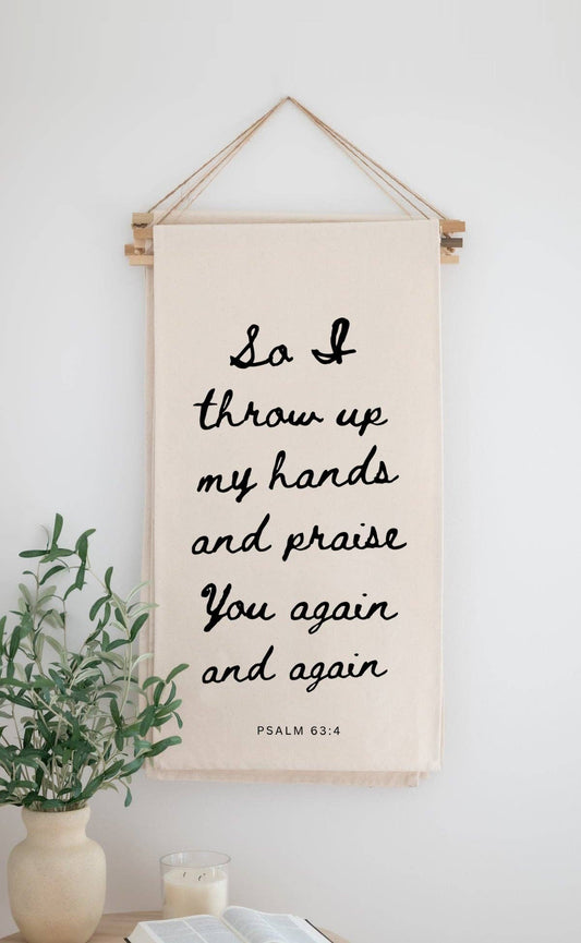 Hanging Scroll Banner | So I Throw