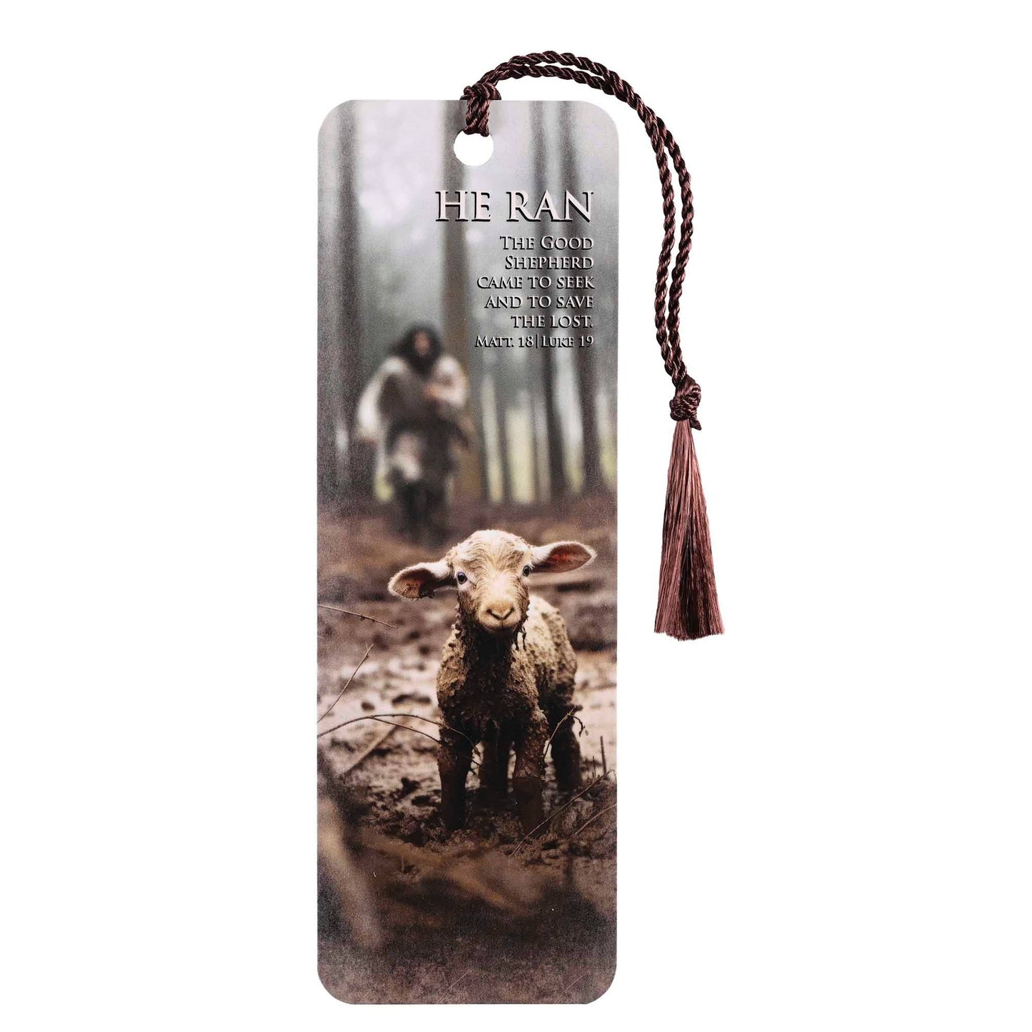 Tassel Bookmark | He Ran Matthew 18:12-14 Feat. Kevin Carden Art