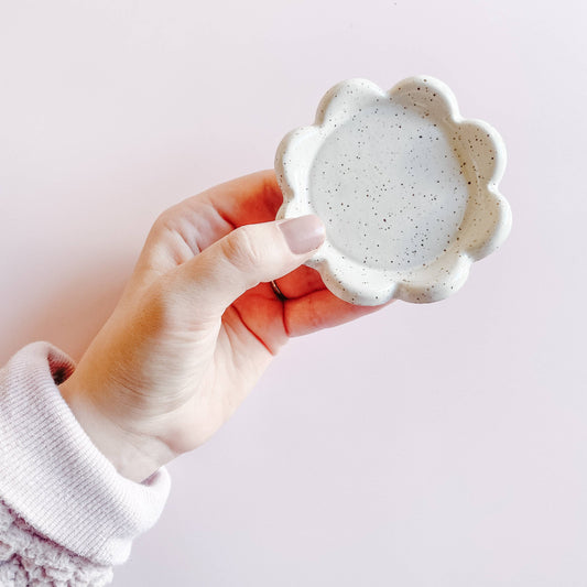 Mini Petal Ceramic Dish or Coaster