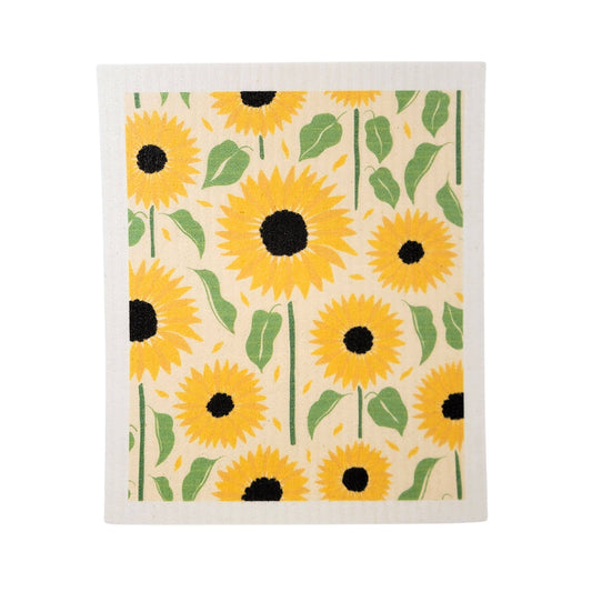 Sunflower Patterned - Swedish Dishcloth