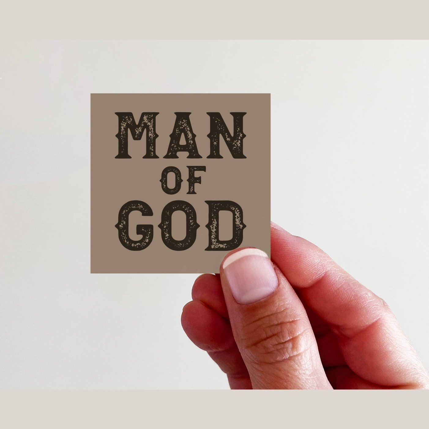 Man of God - Vinyl - Laptop/Bottle Sticker