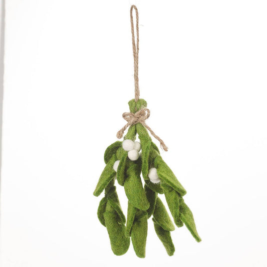 Handmade - Felted Mistletoe Sprig