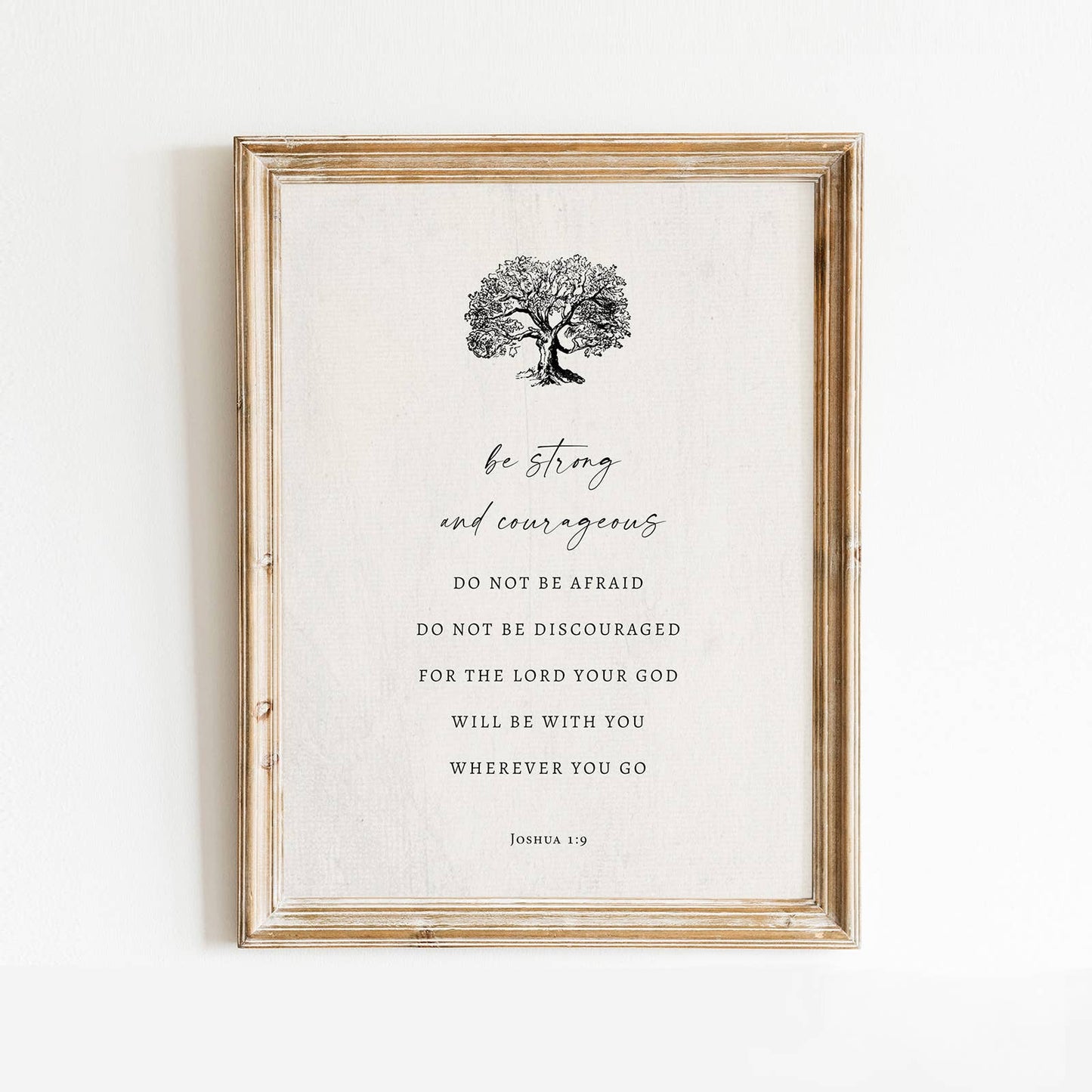 Strong and Courageous - Wall Art Print