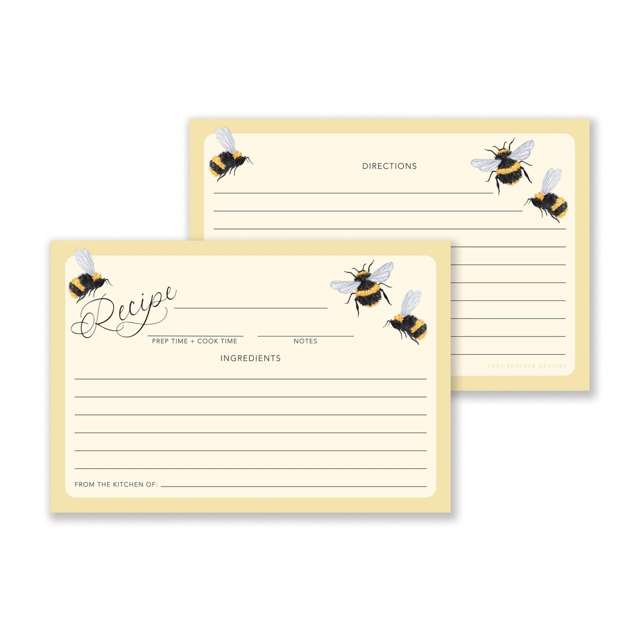 Bumblebee Recipe Cards