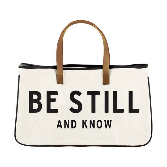 Be Still And Know Canvas Tote