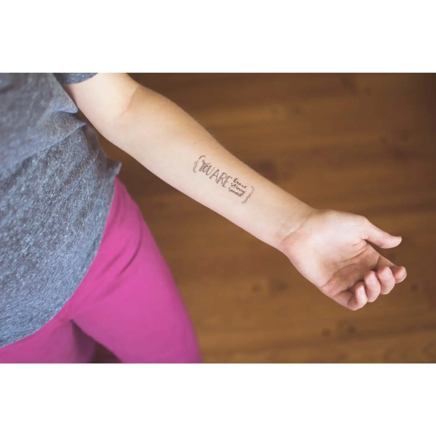 Christian Temporary Tattoos Set - Created for Love