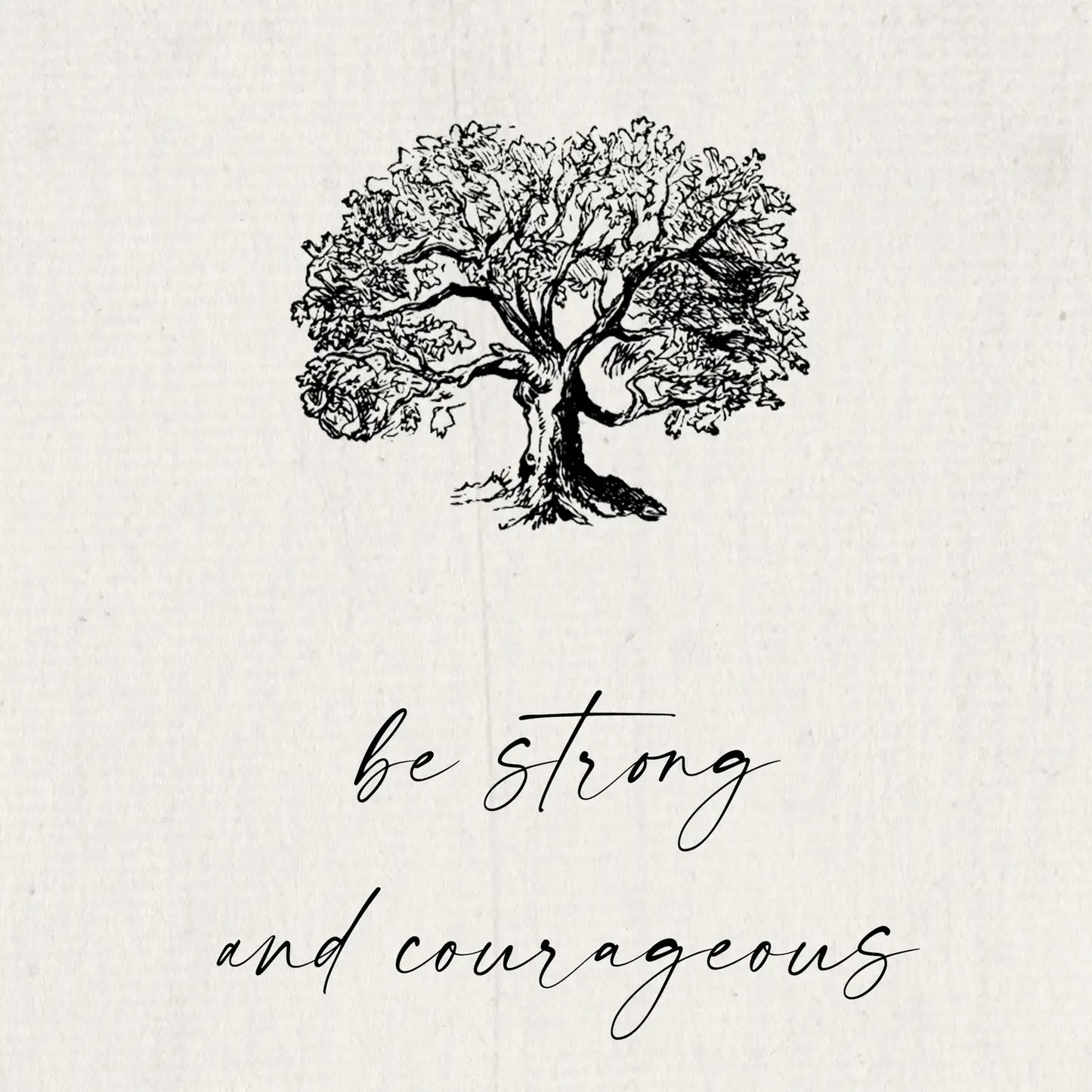 Strong and Courageous - Wall Art Print