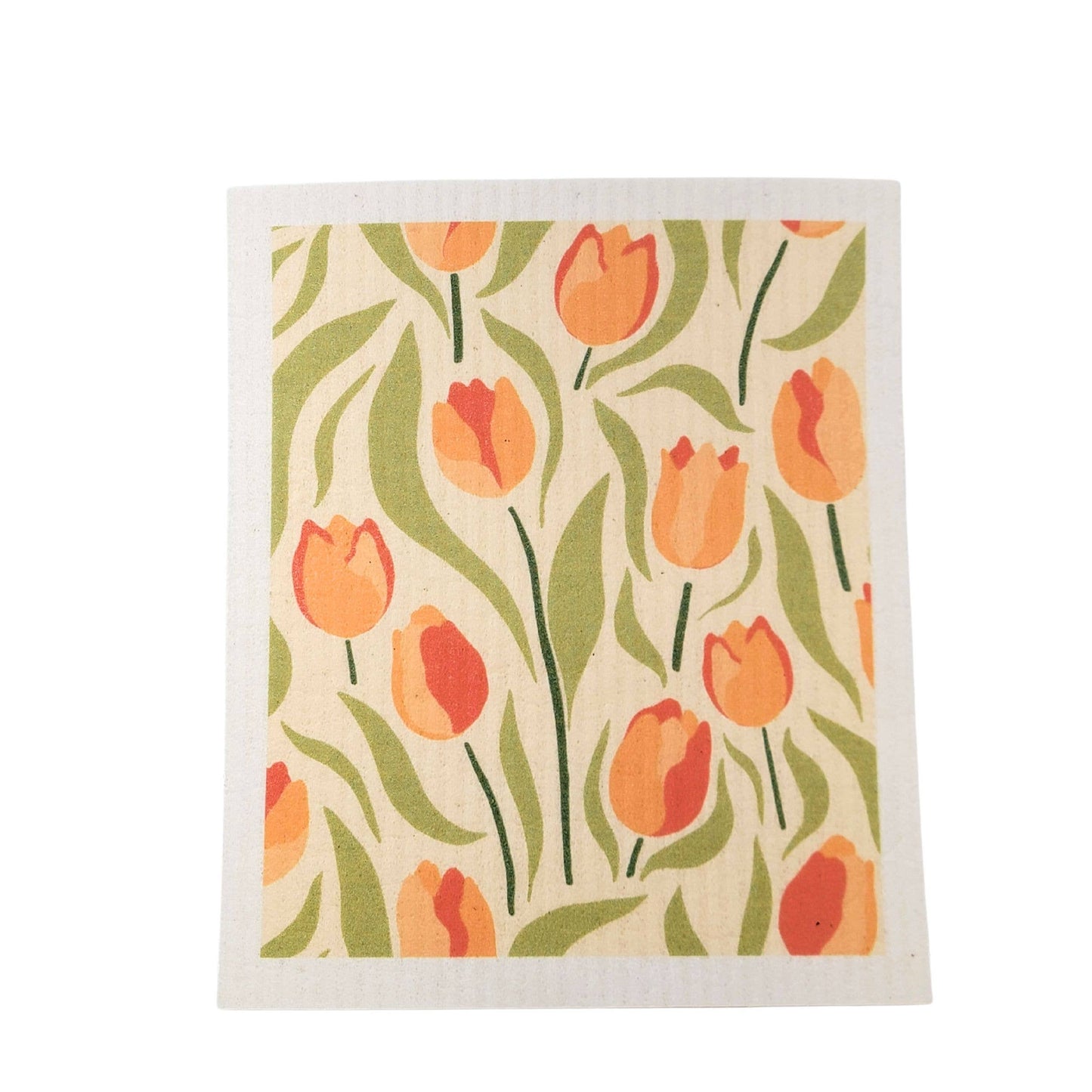 Tulip Patterned - Swedish Dishcloth