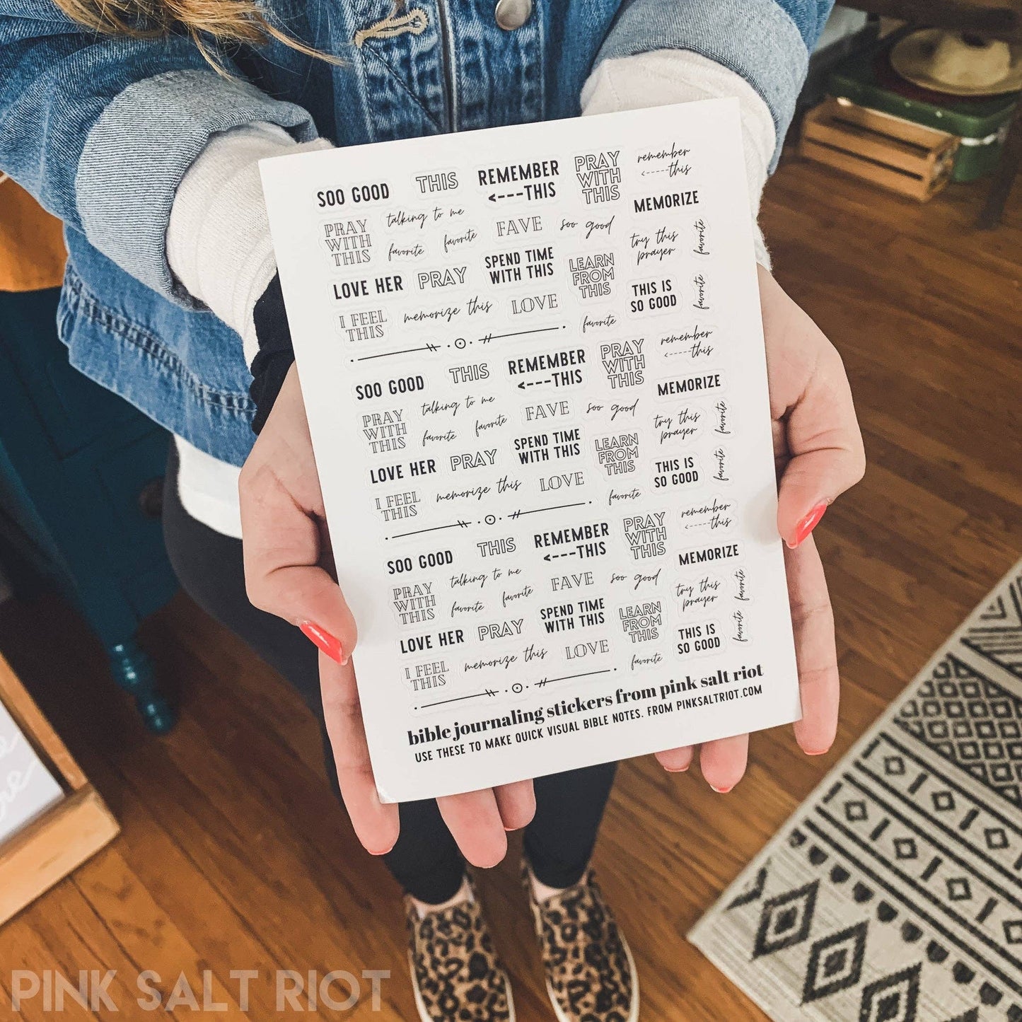 Bible Journaling Sticker Sheet