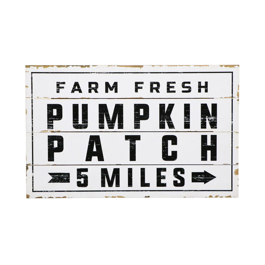 Pumpkin Patch Shiplap Wood Sign