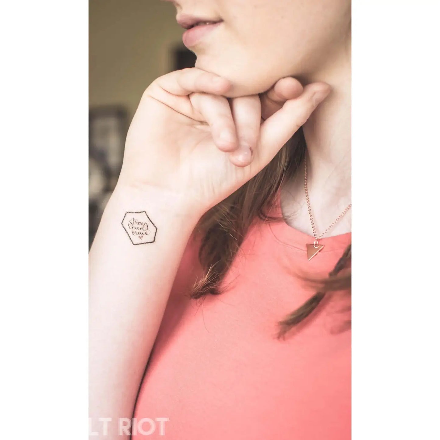 Christian Temporary Tattoos Set - Created for Love