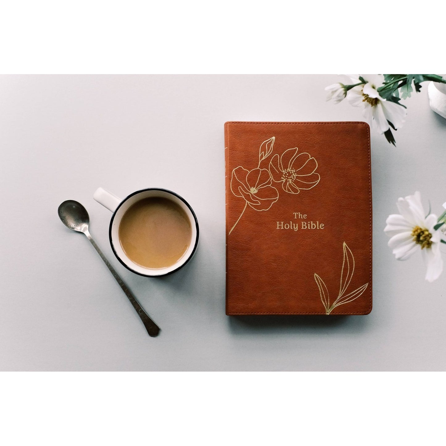 The Holy Bible: SKJV [Chestnut Floral]