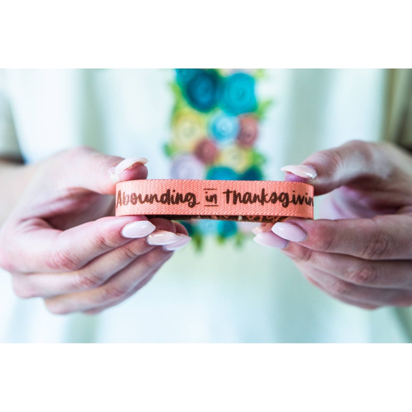 Abounding in Thanksgiving Stretchy Bracelet