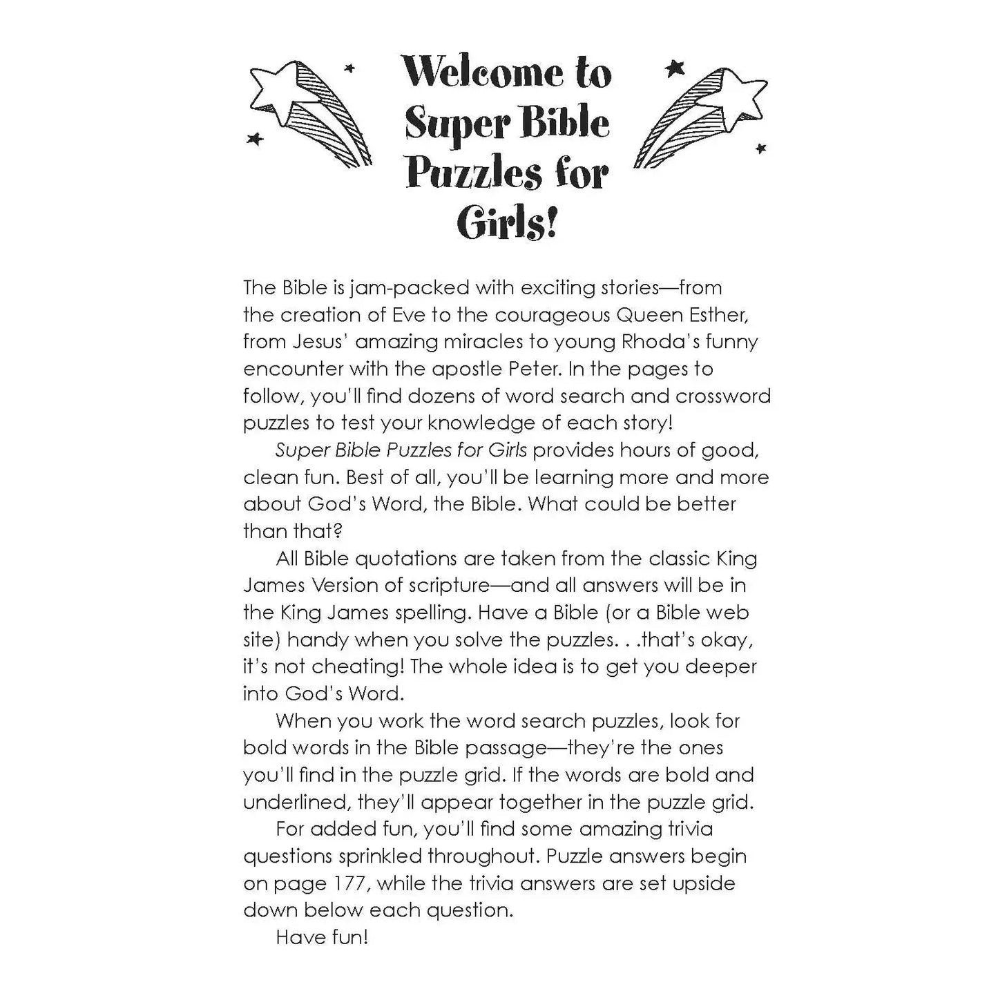 Super Bible Puzzles for Girls