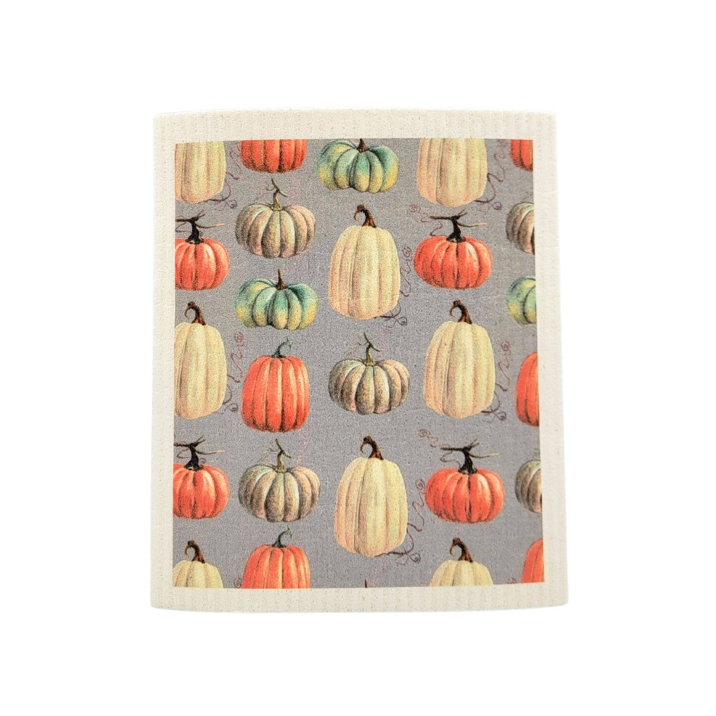 Pumpkin Pattern - Swedish Dishcloth
