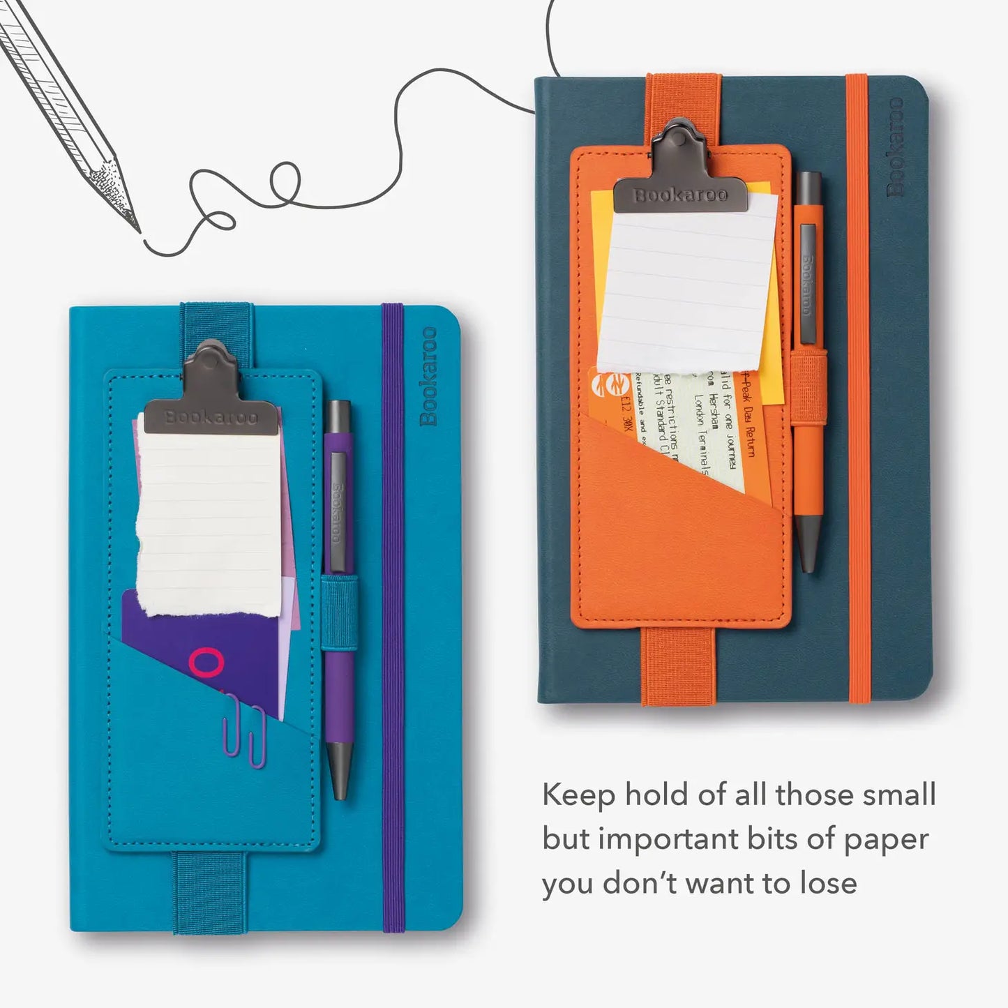 Bookaroo Clipboard for Notebooks - Cream